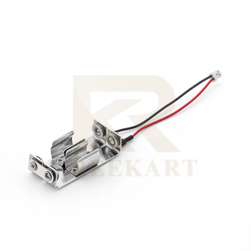 Aluminum 2 Cell AAA Battery Holder with Solder Lug