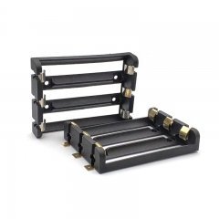 Plastic Nylon SMT THM 3 X 18650 Battery Holder Box with Bronze Pins