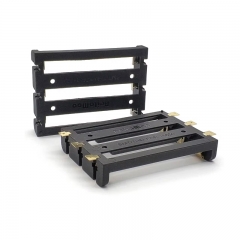 Plastic Nylon SMT THM 3 X 18650 Battery Holder Box with Bronze Pins