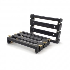Plastic Nylon SMT THM 3 X 18650 Battery Holder Box with Bronze Pins