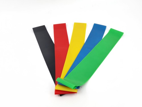 Mini Resistance Loop Exercise Bands Set of 5 Bands for Working Out with Carry Bag for Legs and Butt