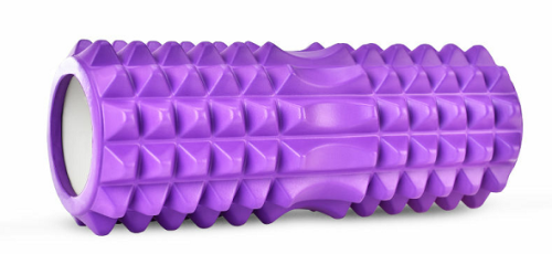 Gym custom fitness mace grid black eva china hollow yoga column massage yoga foam roller