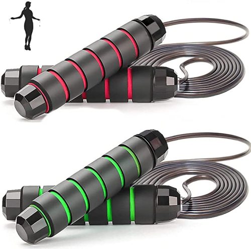 Skipping Rope Adult - Jumping Rope Adjustable For Men Women Kids - Jump Rope For Exercise Fat burning Workout Home or Gym personal Training Rope
