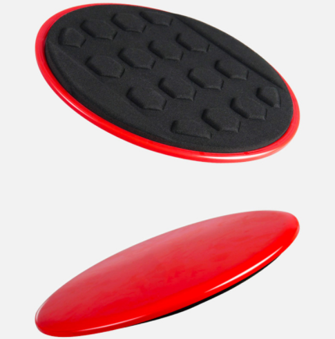 Core Sliders Pink Exercise Set Resistance Hip Band And Core Sliders