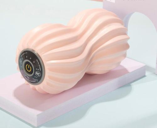 Premium Led Display Muscle Relax Electric Hollow Massage Vibrating Peanut Exercise Ball