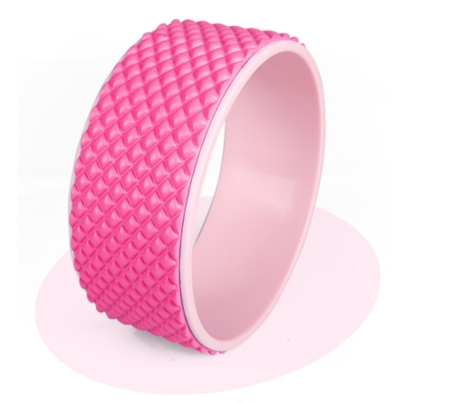 ABS Massage Point ECO Friendly Gym Custom Logo Home Body Fitness Pilates Non-slip Muscle Exercise Back EVA Blue Yoga Wheel