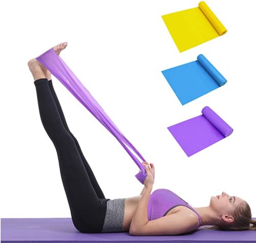 Resistance Bands Elastic Exercise Bands 3 Pack Physical Therapy Tension Band Recovery Band Workout Strength Training Bands for Women, Yoga, Arms,Upper Body and Shoulders