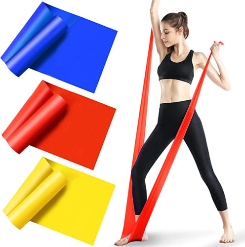 Resistance Bands for Working Out, Exercise Bands for Physical Therapy,  Stretch, Recovery, Pilates, Rehab, Strength Training and Yoga Starter Set