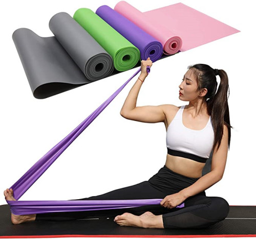 1.8mFitness Yoga Stretch Bands - Resistance Stretch Bands - Yoga Bands Perfect for Rehab with 3 Varying Resistance Bands - Full Body Workout Exercise and Pilates - Physical Therapy (Pack of 3)