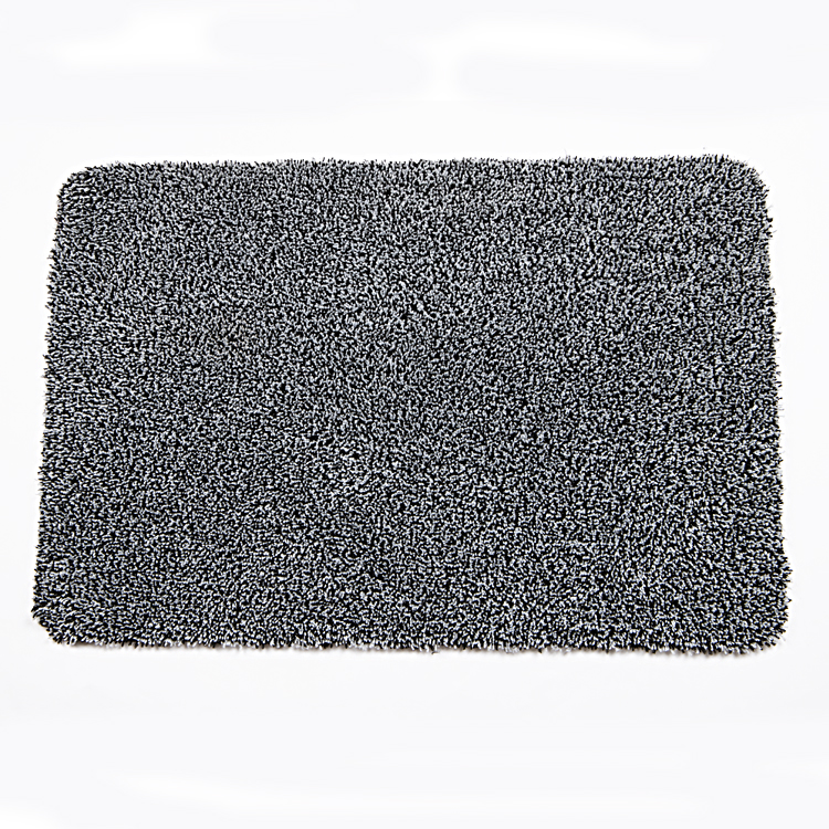 Innyluck Door Mat for Indoor Entrance, Advanced Microfiber Absorb Water Resist Dirt Doormat Non-Slip Backing Entryway Rug, Low Profile Front Door Mats Machine Washable Dark Grey