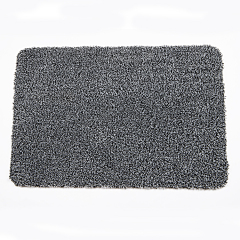 Innyluck Door Mat for Indoor Entrance, Advanced Microfiber Absorb Water Resist Dirt Doormat Non-Slip Backing Entryway Rug, Low Profile Front Door Mats Machine Washable Dark Grey