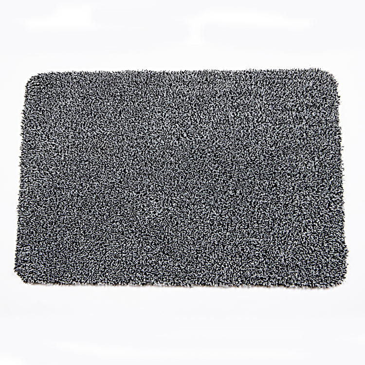 Innyluck Door Mat for Indoor Entrance, Advanced Microfiber Absorb Water Resist Dirt Doormat Non-Slip Backing Entryway Rug, Low Profile Front Door Mats Machine Washable Dark Grey