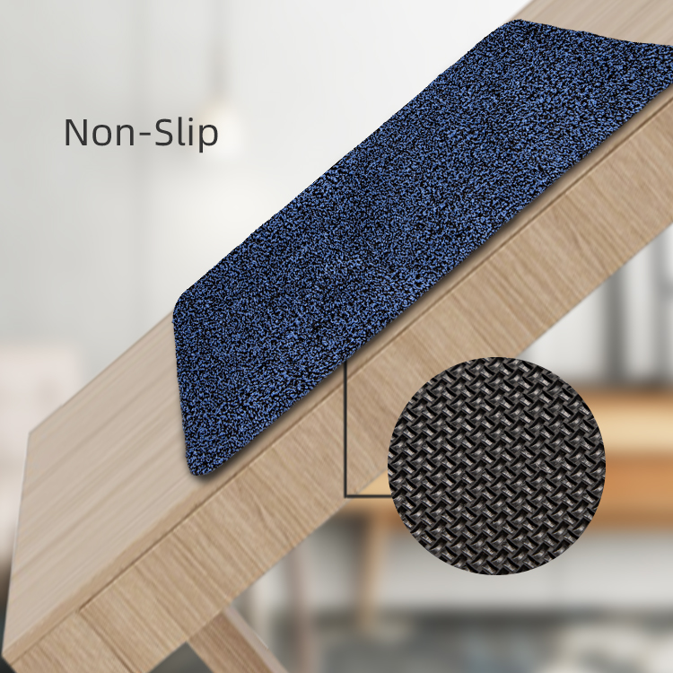 Innyluck Door Mat for Indoor Entrance, Advanced Microfiber Absorb Water Resist Dirt Doormat Non-Slip Backing Entryway Rug, Low Profile Front Door Mats Machine Washable Royalblue/Black