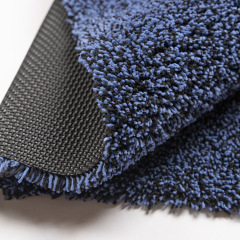 Innyluck Door Mat for Indoor Entrance, Advanced Microfiber Absorb Water Resist Dirt Doormat Non-Slip Backing Entryway Rug, Low Profile Front Door Mats Machine Washable Royalblue/Black