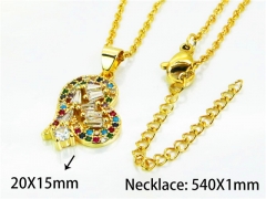 HY Wholesale Popular Crystal Zircon Necklaces (Crystal)-HY54N0102NL