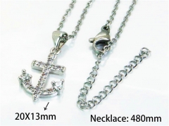 HY Wholesale Popular Crystal Zircon Necklaces (Crystal)-HY54N0127ML