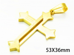 HY Wholesale Cross Pendants of Stainless Steel 316L-HY08P0221MT