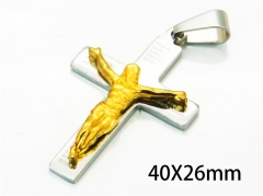 HY Wholesale Cross Pendants of Stainless Steel 316L-HY08P0455KL