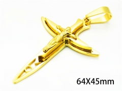 HY Wholesale Cross Pendants of Stainless Steel 316L-HY08P0169KD