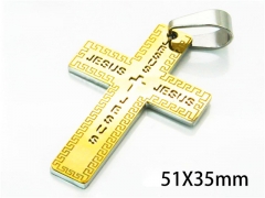 HY Wholesale Cross Pendants of Stainless Steel 316L-HY08P0550NE