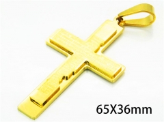 HY Wholesale Cross Pendants of Stainless Steel 316L-HY08P0556PY