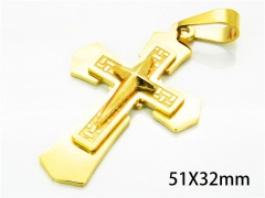 HY Wholesale Cross Pendants of Stainless Steel 316L-HY08P0388NE