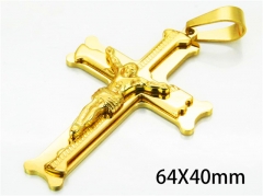 HY Wholesale Cross Pendants of Stainless Steel 316L-HY08P0574OA