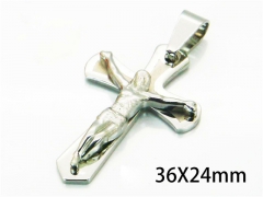 HY Wholesale Cross Pendants of Stainless Steel 316L-HY08P0457KC