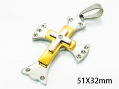 HY Wholesale Cross Pendants of Stainless Steel 316L-HY08P0398ML