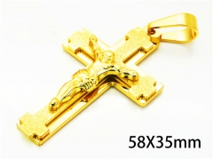 HY Wholesale Cross Pendants of Stainless Steel 316L-HY08P0183OE