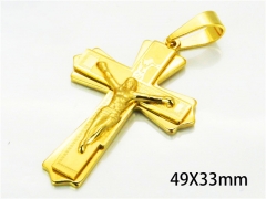 HY Wholesale Cross Pendants of Stainless Steel 316L-HY08P0437ML