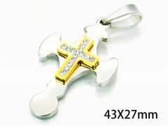 HY Wholesale Cross Pendants of Stainless Steel 316L-HY08P0408ME