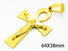 HY Wholesale Cross Pendants of Stainless Steel 316L-HY08P0189OE