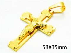 HY Wholesale Cross Pendants of Stainless Steel 316L-HY08P0570OE