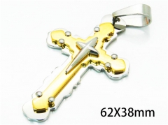 HY Wholesale Cross Pendants of Stainless Steel 316L-HY08P0524OE