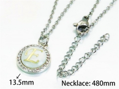 HY Stainless Steel 316L Necklaces (Letter Style)-HY54N0151MX