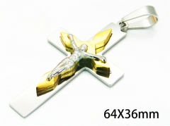 HY Wholesale Cross Pendants of Stainless Steel 316L-HY08P0172NR