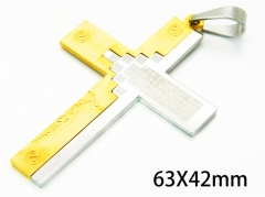 HY Wholesale Cross Pendants of Stainless Steel 316L-HY08P0204NE