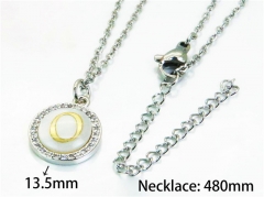 HY Stainless Steel 316L Necklaces (Letter Style)-HY54N0161MD