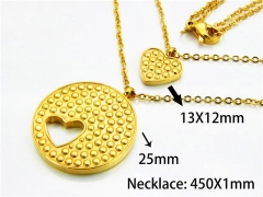 HY Stainless Steel 316L Necklaces (Love Style)-HY54N0326NL