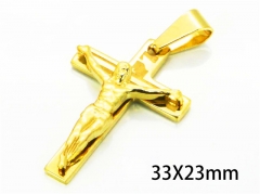 HY Wholesale Cross Pendants of Stainless Steel 316L-HY08P0463KL