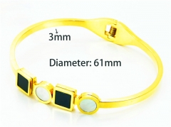 Popular Bangle of Stainless Steel 316L-HY93B0055HNF