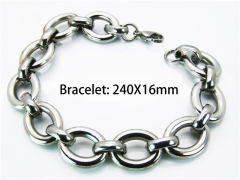 HY Wholesale Steel Color Bracelets of Stainless Steel 316L-HY81B0091HLG