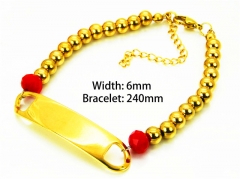 Gold Bracelets of Stainless Steel 316L-HY91B0155HIZ