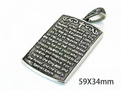 HY Wholesale Steel Pendants of Stainless Steel 316L-HY22P0550HOD