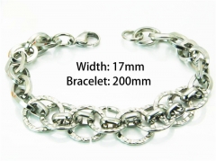 HY Wholesale Steel Color Bracelets of Stainless Steel 316L-HY92B0056HWW