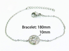 HY Wholesale Steel Color Bracelets of Stainless Steel 316L-HY25B0518KR