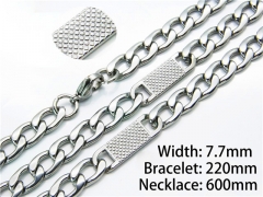 Necklaces   Bracelets Sets of Stainless Steel 316L-HY40S0189HJE