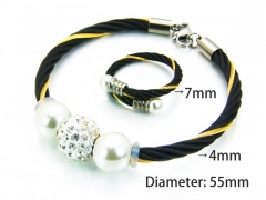 HY Jewelry Wholesale Bangle (Steel Wire)-HY38S0210HMB