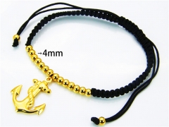 HY Wholesale Stainless Steel 316L Bracelets (18K-Gold Color)-HY81B0042H20